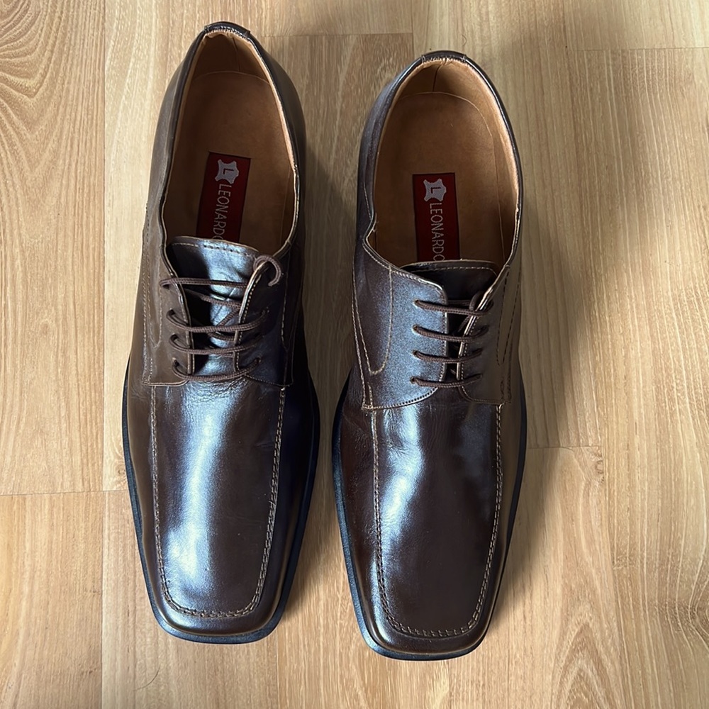 Vintage LEONARDO Brown Leather Shoes